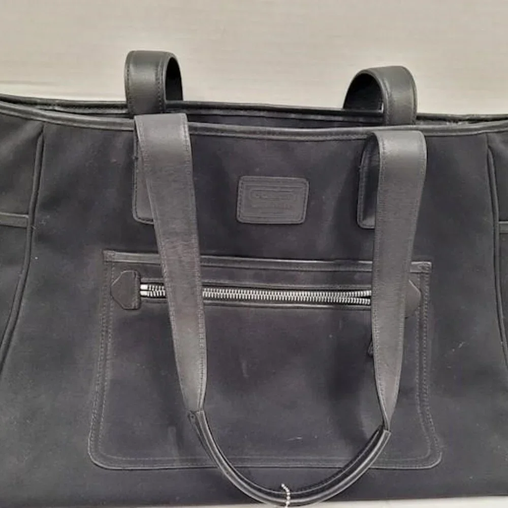 Coach Hamptons 5975 Double Handle Inner Pockets Charm Diaper Tote Bag